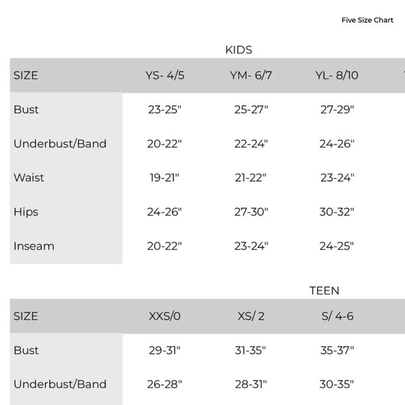 Five The Label 'Hit It' Black Sports Bra Dancewear Child Youth Large 8/10 New - Picture 12 of 12